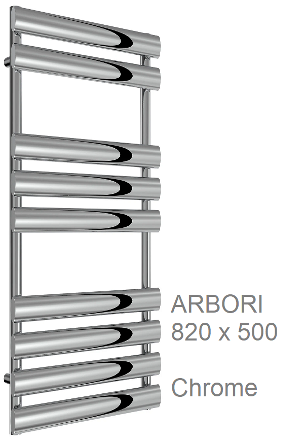 Arbori Towel Rail 1510 x 500mm, Chrome